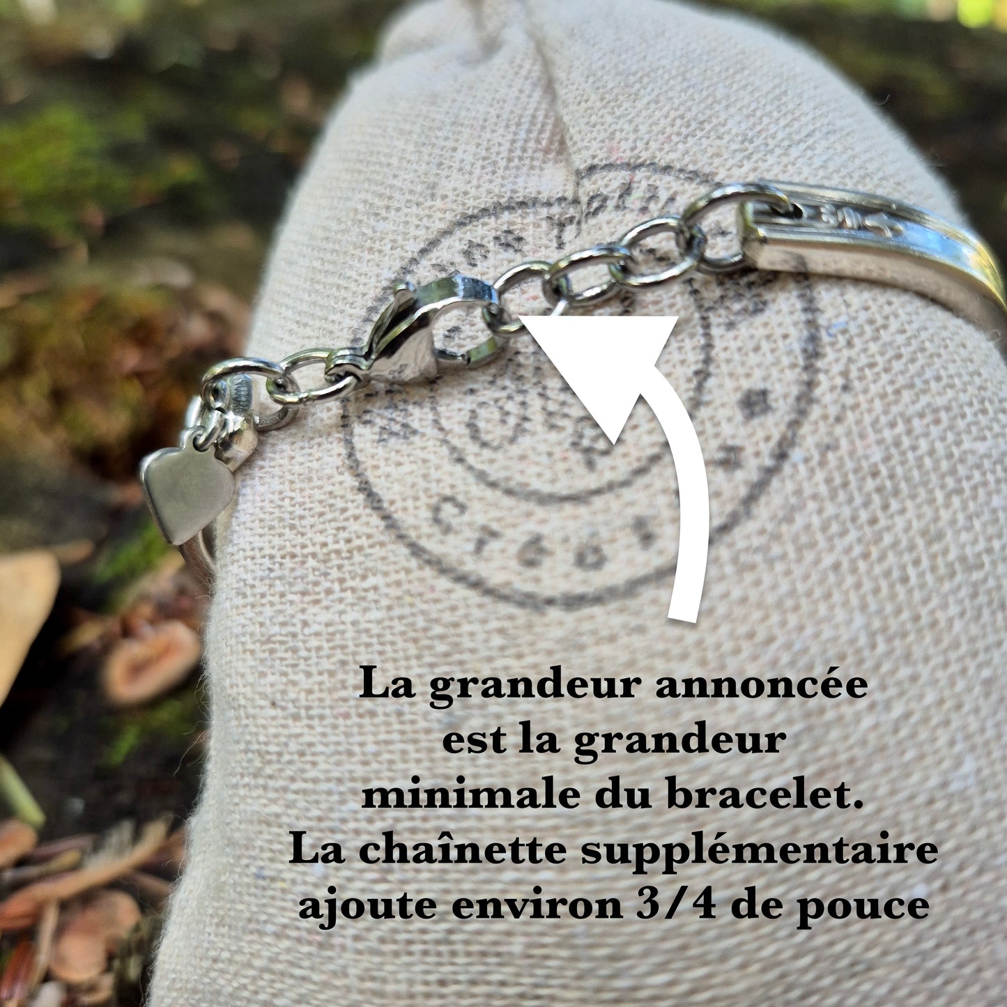 Bracelet Spirale/Chaîne #8 (6 3/4")