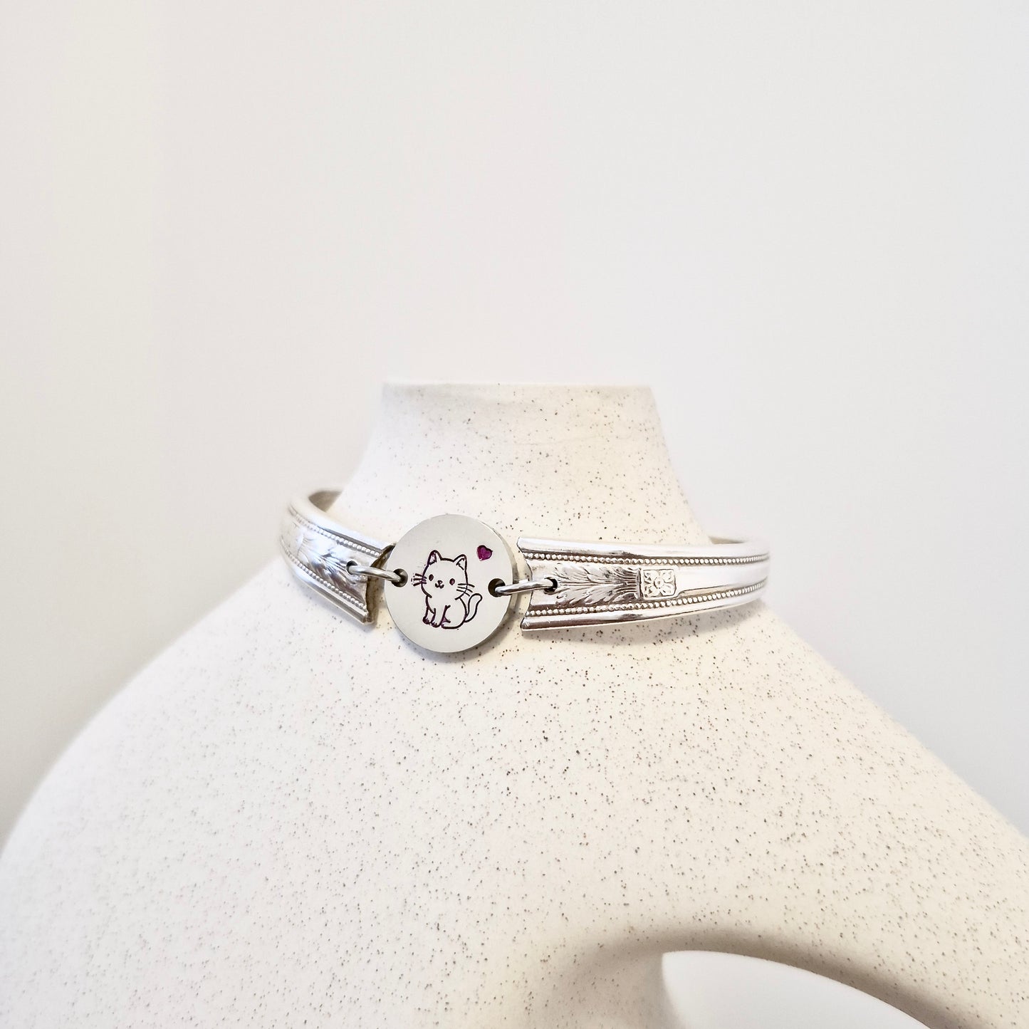 Bracelet Petit chat rose SMALL adulte (6 1/4 pouces)