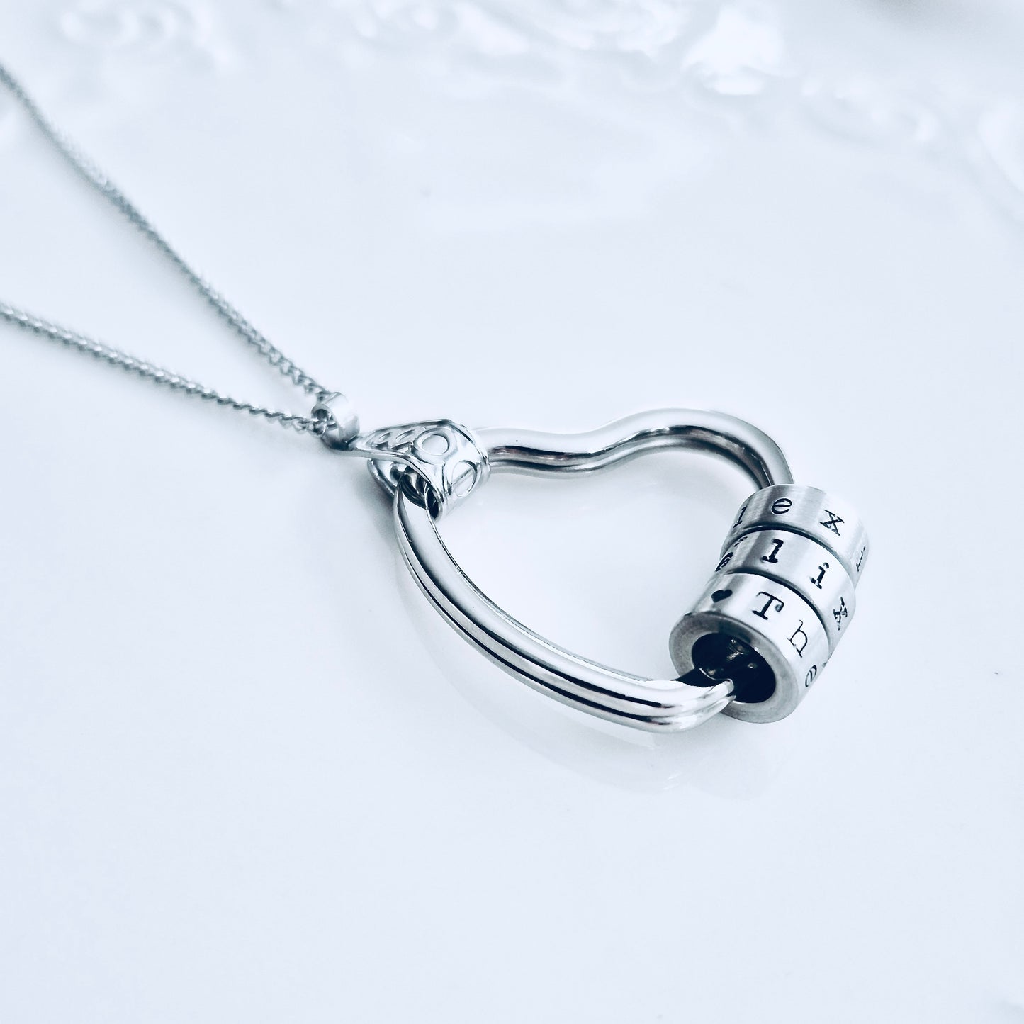 Collier-Coeur Bagues & Prénoms