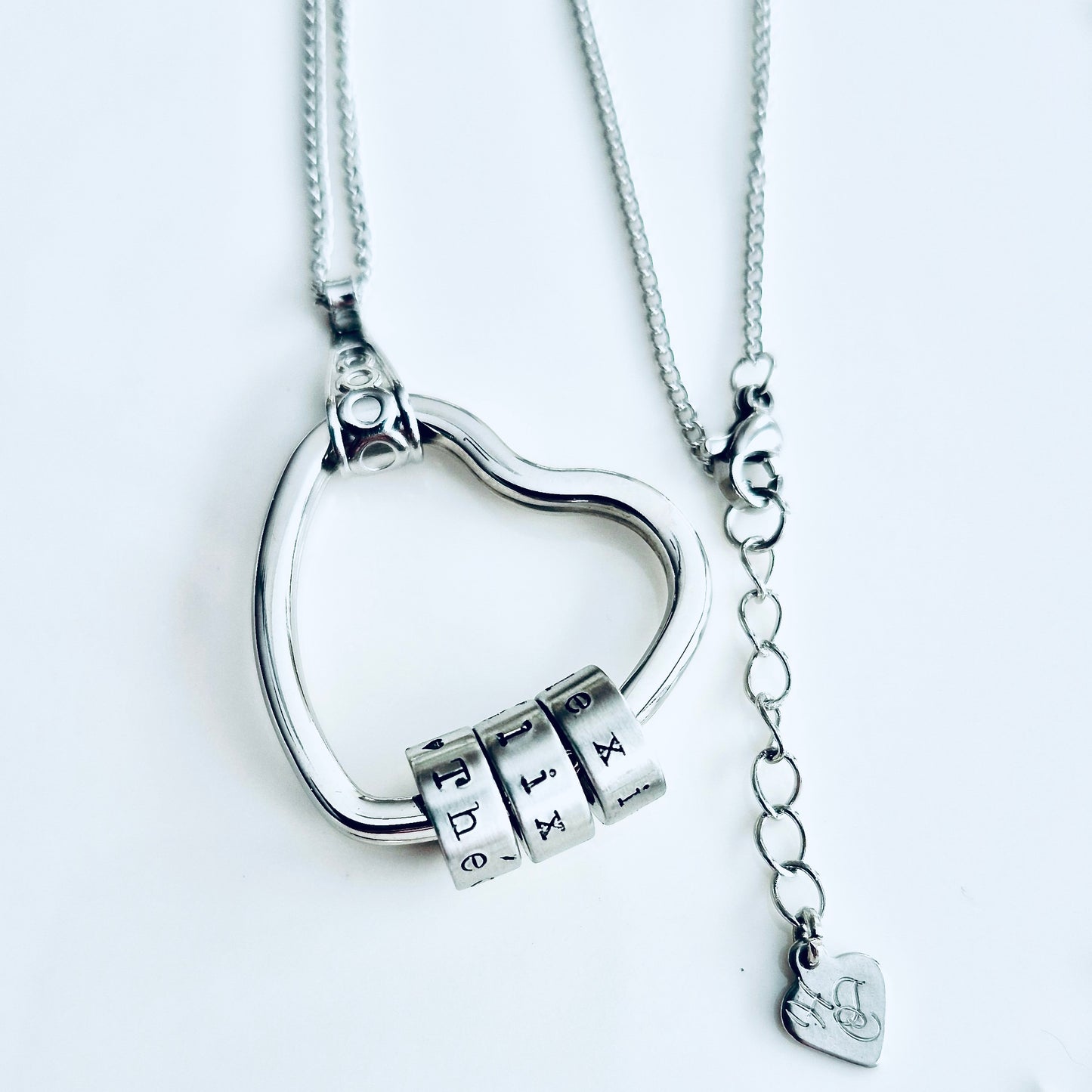 Collier-Coeur Bagues & Prénoms