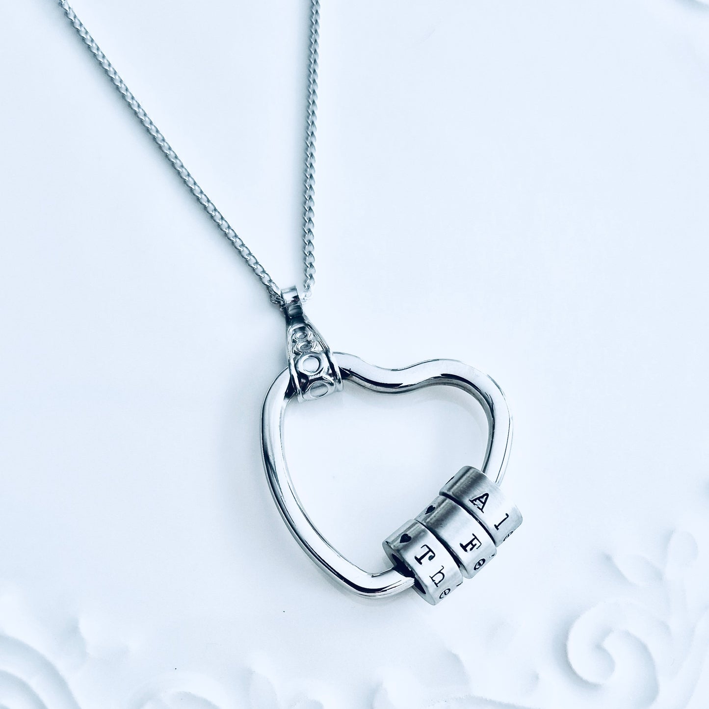 Collier-Coeur Bagues & Prénoms