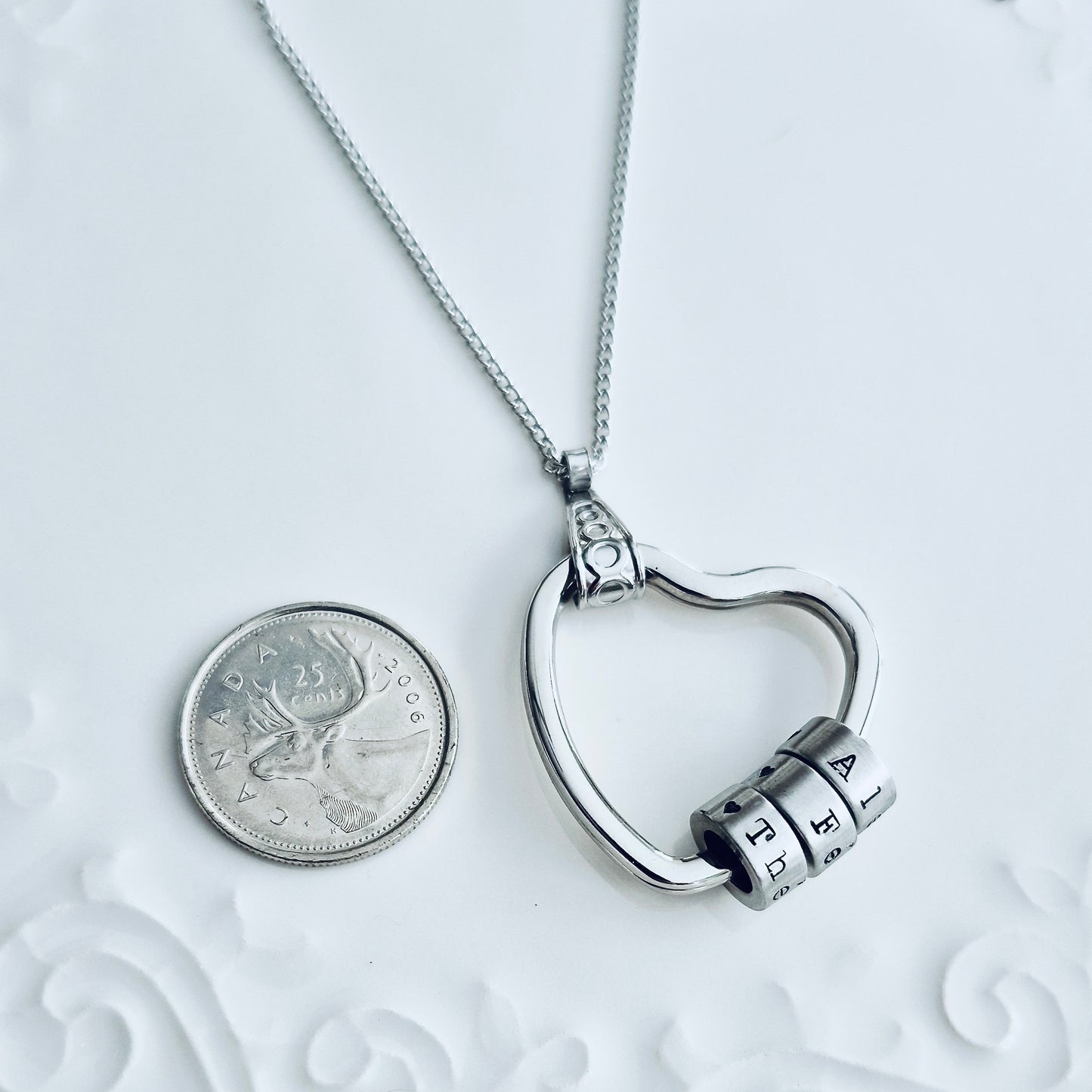 Collier-Coeur Bagues & Prénoms