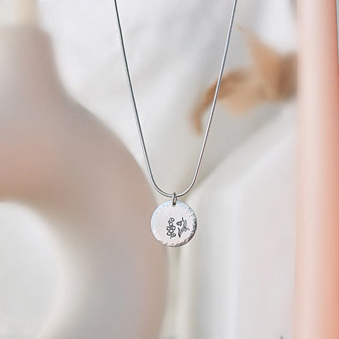 Collier Fleur de naissance DOUBLE