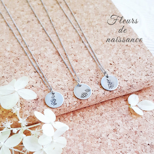 Collier Fleur de naissance